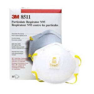 3M 8511 PARTICULATE RESPIRATOR WITH BREATHING VALVE N95