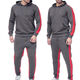 High quality fitness sports pullover hoodie tracksuit set for men - Image 5