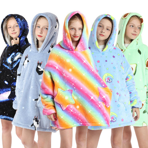 New lazy TV blanket Children's pullover cold blanket