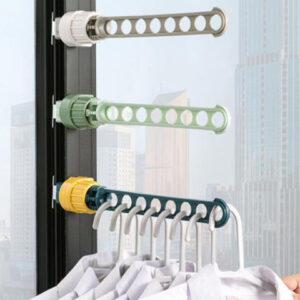 Folding Clothes Hanger Wall Mount Cloth Drying Rack