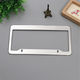 Stainless steel silver American license plate frame stainless steel modified license plate frame - Image 2