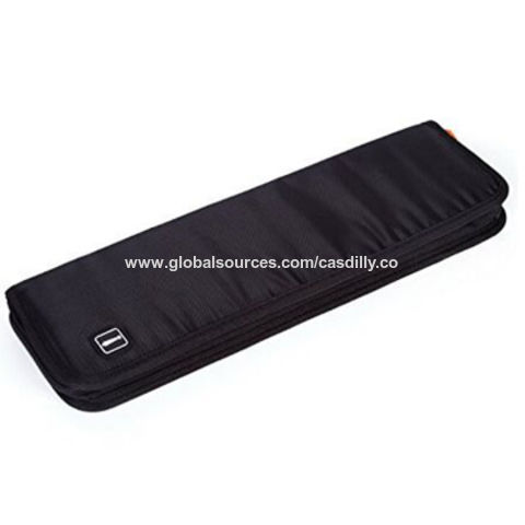 Men's Nylon Necktie Travel Tie Case Tie Holder Storage