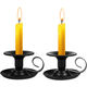 Share to Simple Black Candlestick Holders Candlelight Stand for Party Wedding Christmas Table Home - Image 2