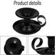 Share to Simple Black Candlestick Holders Candlelight Stand for Party Wedding Christmas Table Home - Image 3