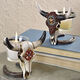 BSCI Factory Polyresin Skull Candle Holders Table Decoration