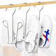 Solid Non-Magnetic Stainless Steel Shoe Rack Non-Slip Double Hook - Image 2