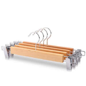 Factory Customize Wooden Pants Clothes Hanger Wooden Hangers