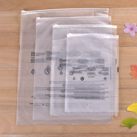 Custom Logo Plastic Bags For Clothing Frosted PVC Ziplock Garment Bags Bikini Zip Bag For Package