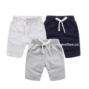 Factory wholesale custom summer 100% cotton solid color kid toddler boy's cargo shorts