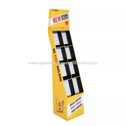 Retail store Cardboard clothing display stand POP floor display stand PDQ clothing display rack