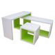 OEM custom made wooden clothing display rack nest of tables shop fittings store display for clothing stores