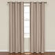 Runhechen manufacture high quality black out fabric with rings Dust Proof Home window curtain for home