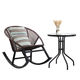 Rattan rocking chair balcony courtyard leisure rocking outdoor furniture garden chairs table