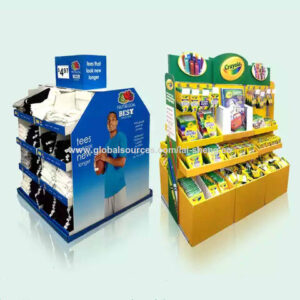 Retail store aisle pallet display stand garment t shirt pants POP display stand