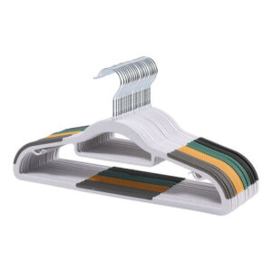 Wholesale high-grade non-slip ABS clothes hanger with TPR strip dry and wet clothes hanger