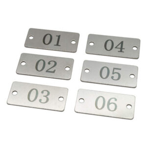 Metal stamping CNC machinging part wholsale factory price ODM OEM small labels sheets card tags for baskets supplier maker holders