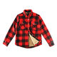 Apparel stock lot Boys Sherpa plaid shirts Boys tops clothing