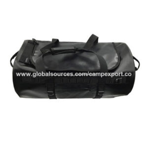 Popular large storage 45L waterproof motorcycle duffle for camping travel duffel bag with wide mouth