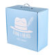 Luxury white corrugated box with plastic handle