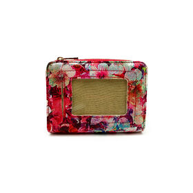Fashionable Pure Color Simple style women's leather wallet with metal zipper,lady wallet