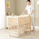 Child bed extension wooden baby crib, adjustable baby bed, convertible baby cot